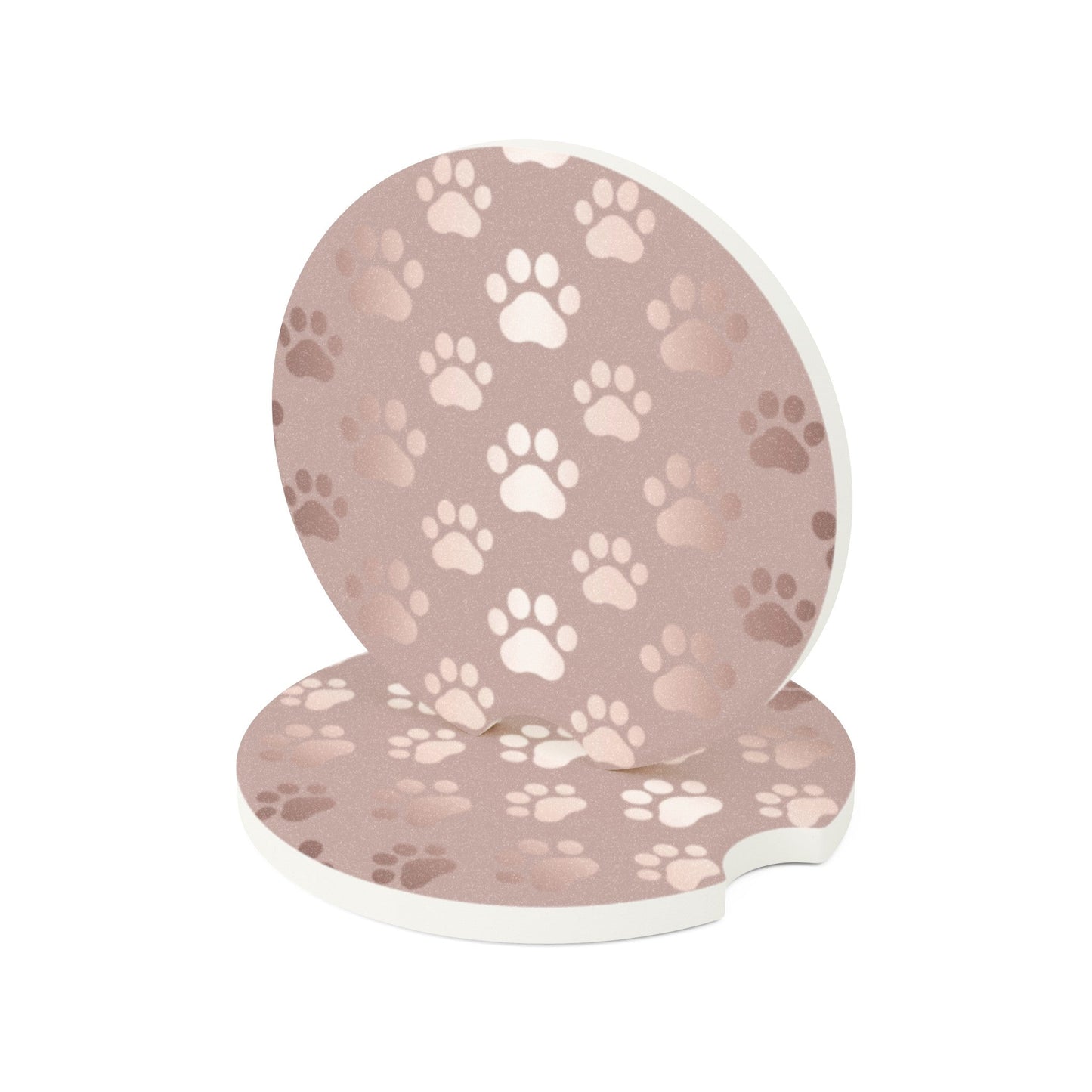 Shimmery Pink Paws Soapstone Car Coaster - Accessories - Epileptic Al’s Shop