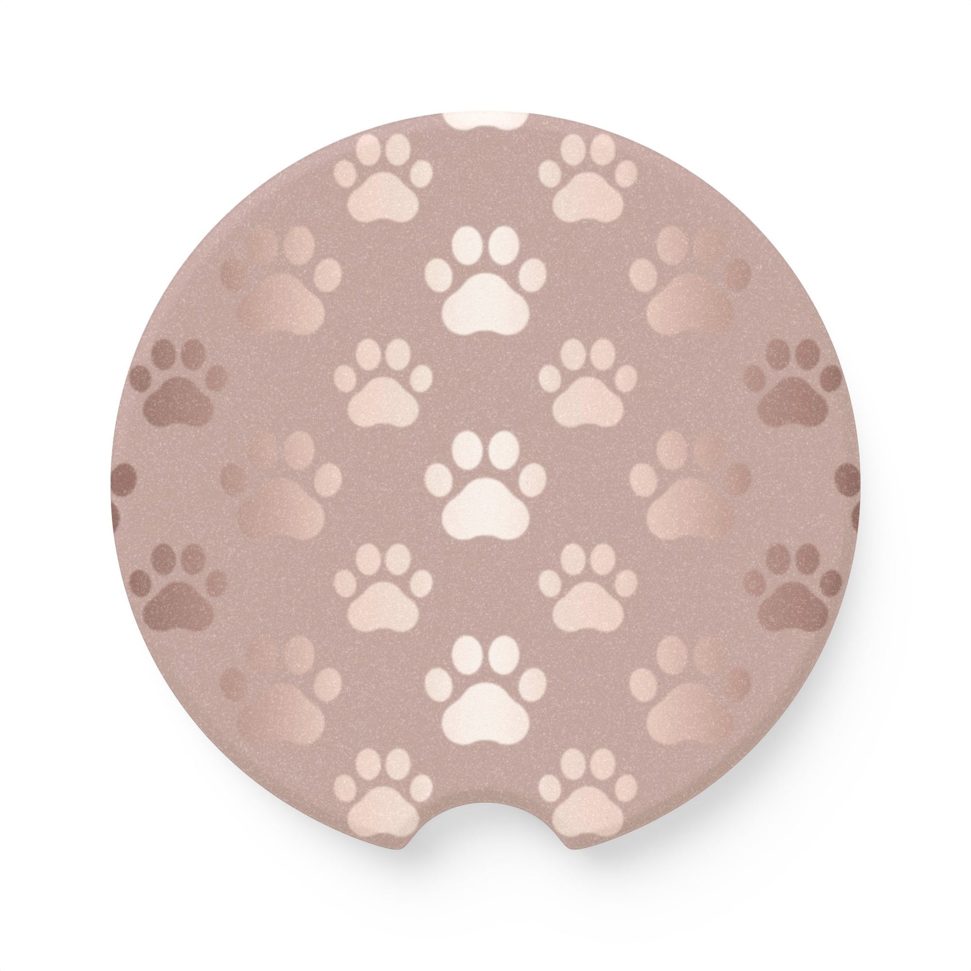 Shimmery Pink Paws Soapstone Car Coaster - Accessories - Epileptic Al’s Shop