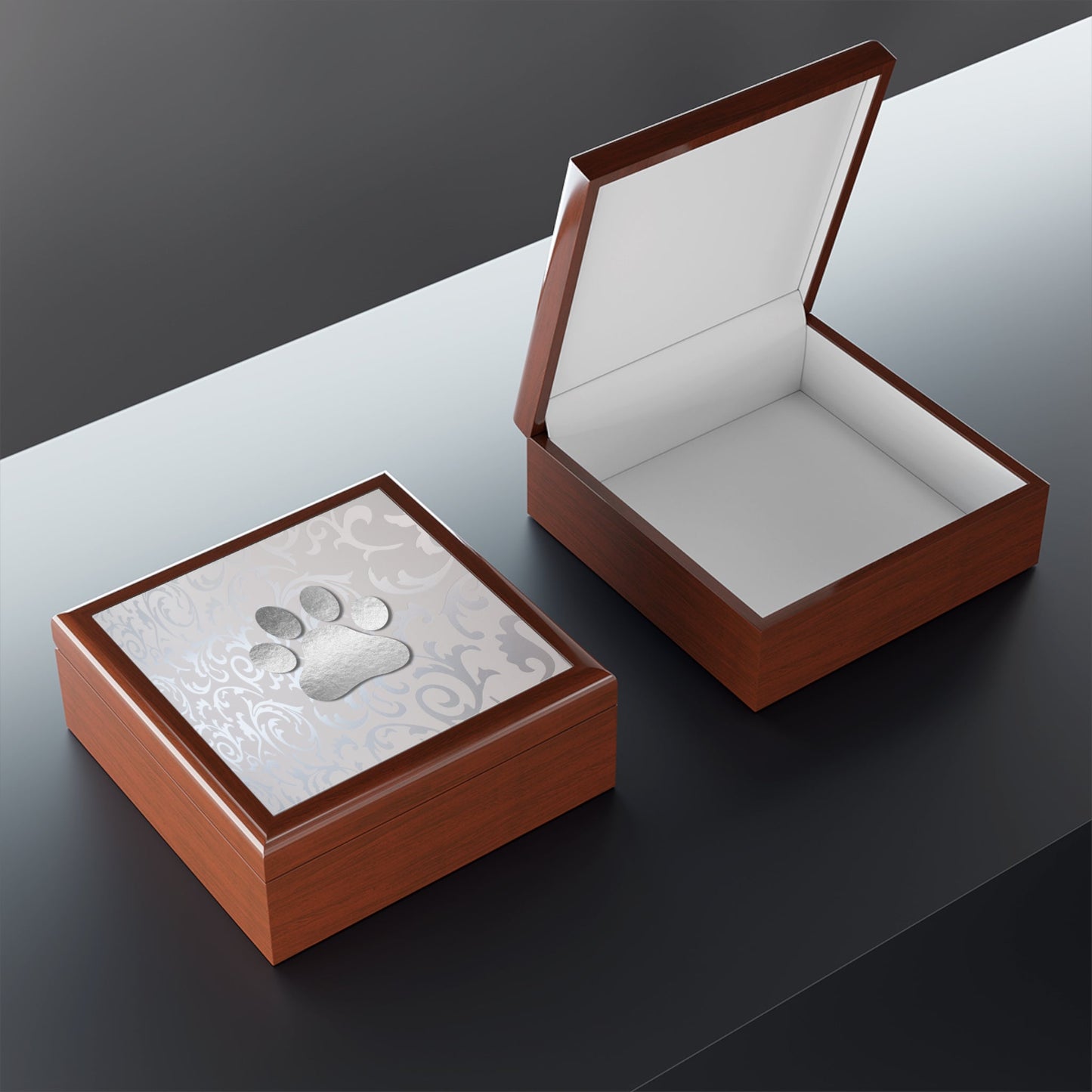 Shiny Silver Paw Jewelry Box - Home Decor - Epileptic Al’s Shop