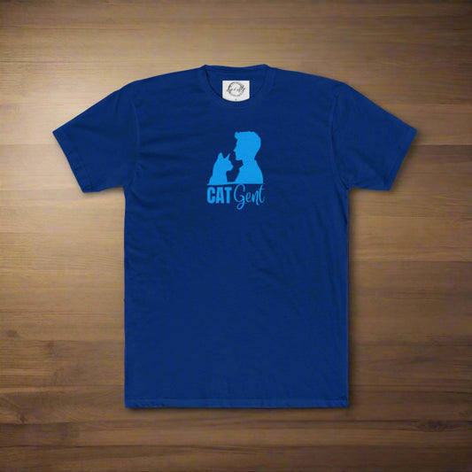 Silhouette Cat Gent Men's Cotton Crew Tee - T - Shirt - Epileptic Al’s Shop