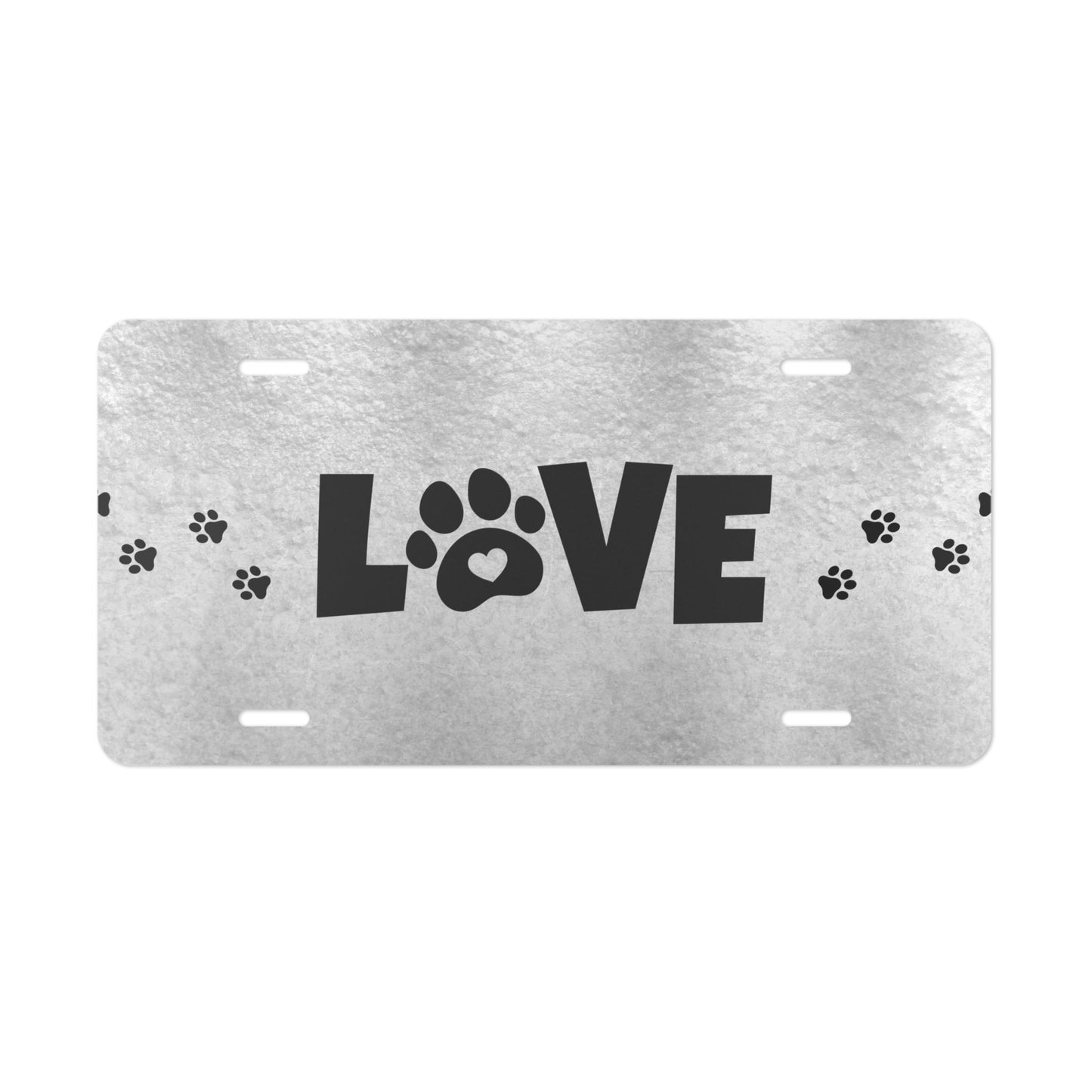 Silver Love Vanity Plate - Accessories - Epileptic Al’s Shop