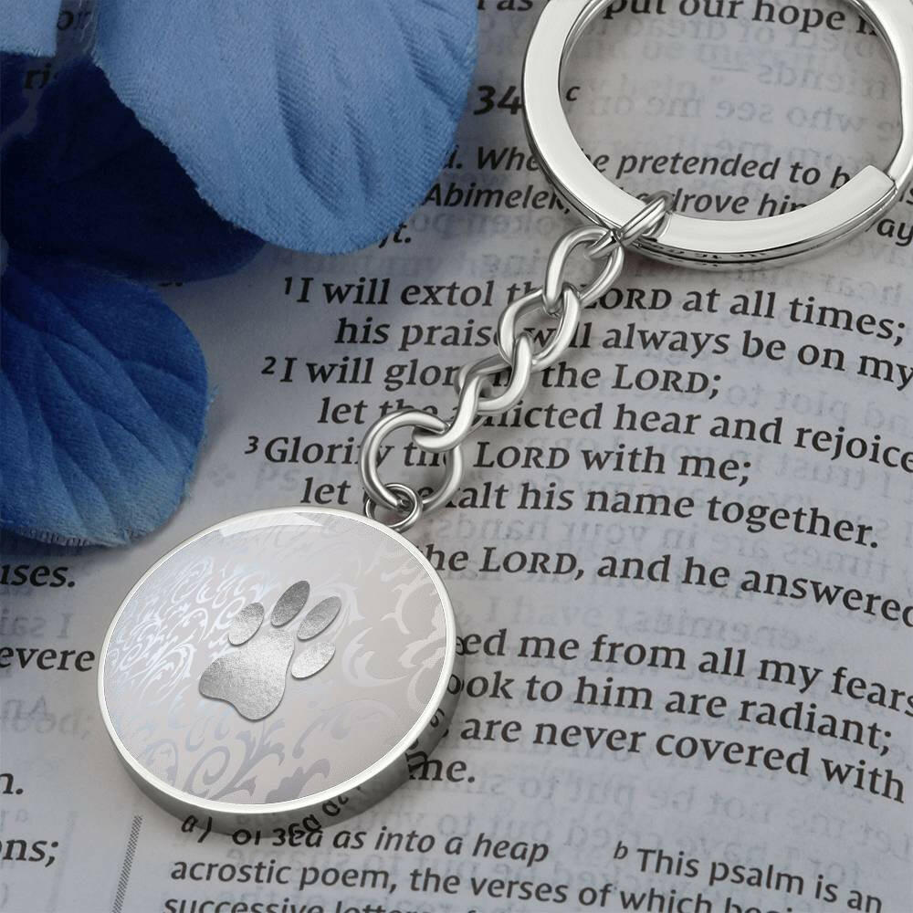 Silver Paw Keychain - Jewelry - Epileptic Al’s Shop