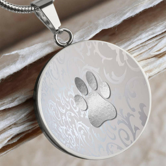 Silver Paw Necklace - Jewelry - Epileptic Al’s Shop