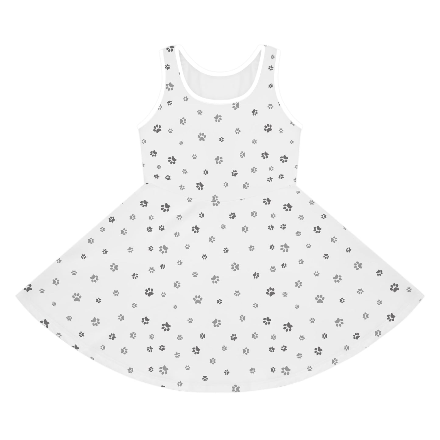 Silver Paws Girls' Sleeveless Sundress - All Over Prints - Epileptic Al’s Shop