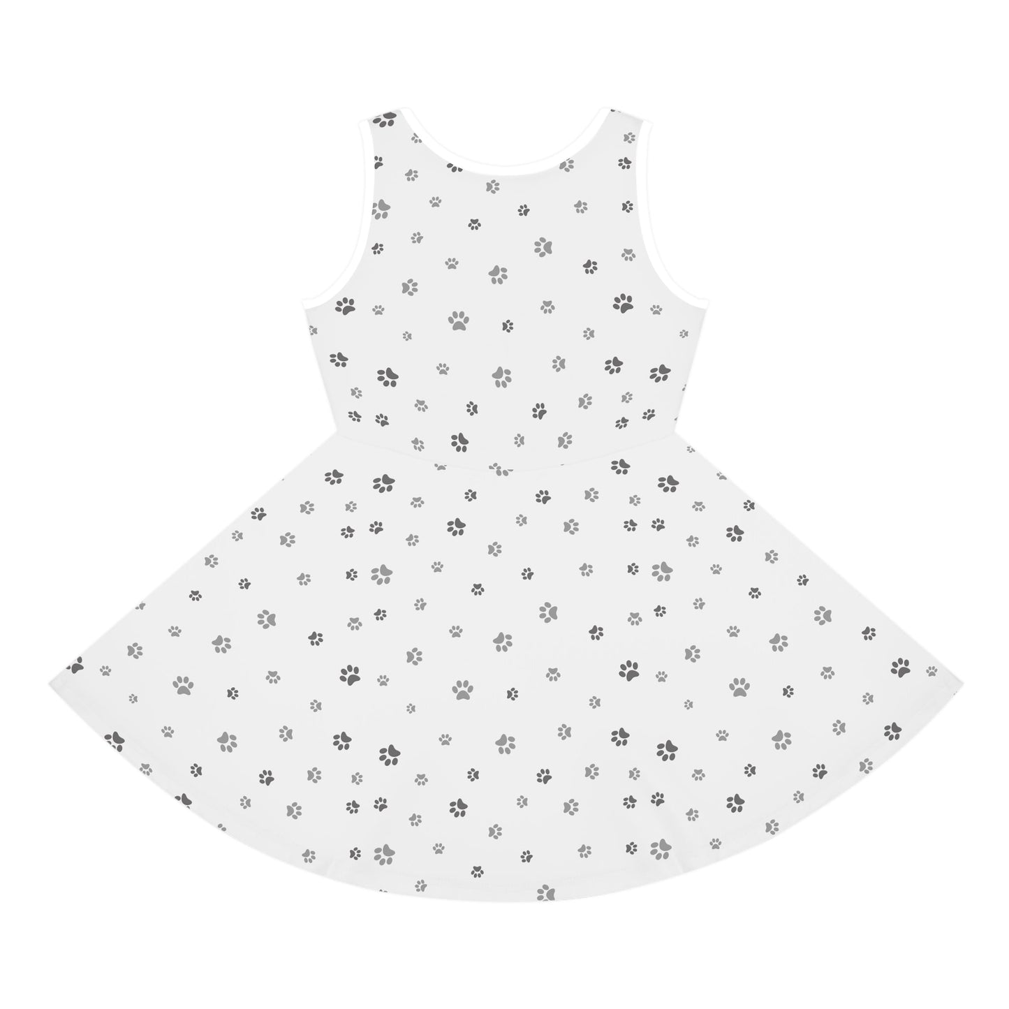 Silver Paws Girls' Sleeveless Sundress - All Over Prints - Epileptic Al’s Shop