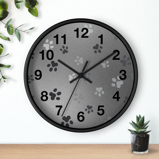 Silvery Paws Wall Clock - Home Decor - Epileptic Al’s Shop