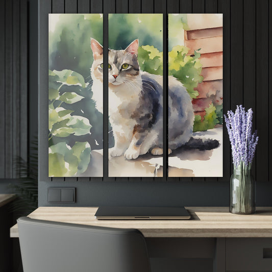 Sitty Kitty Acrylic Prints (Triptych) - Home Decor - Epileptic Al’s Shop