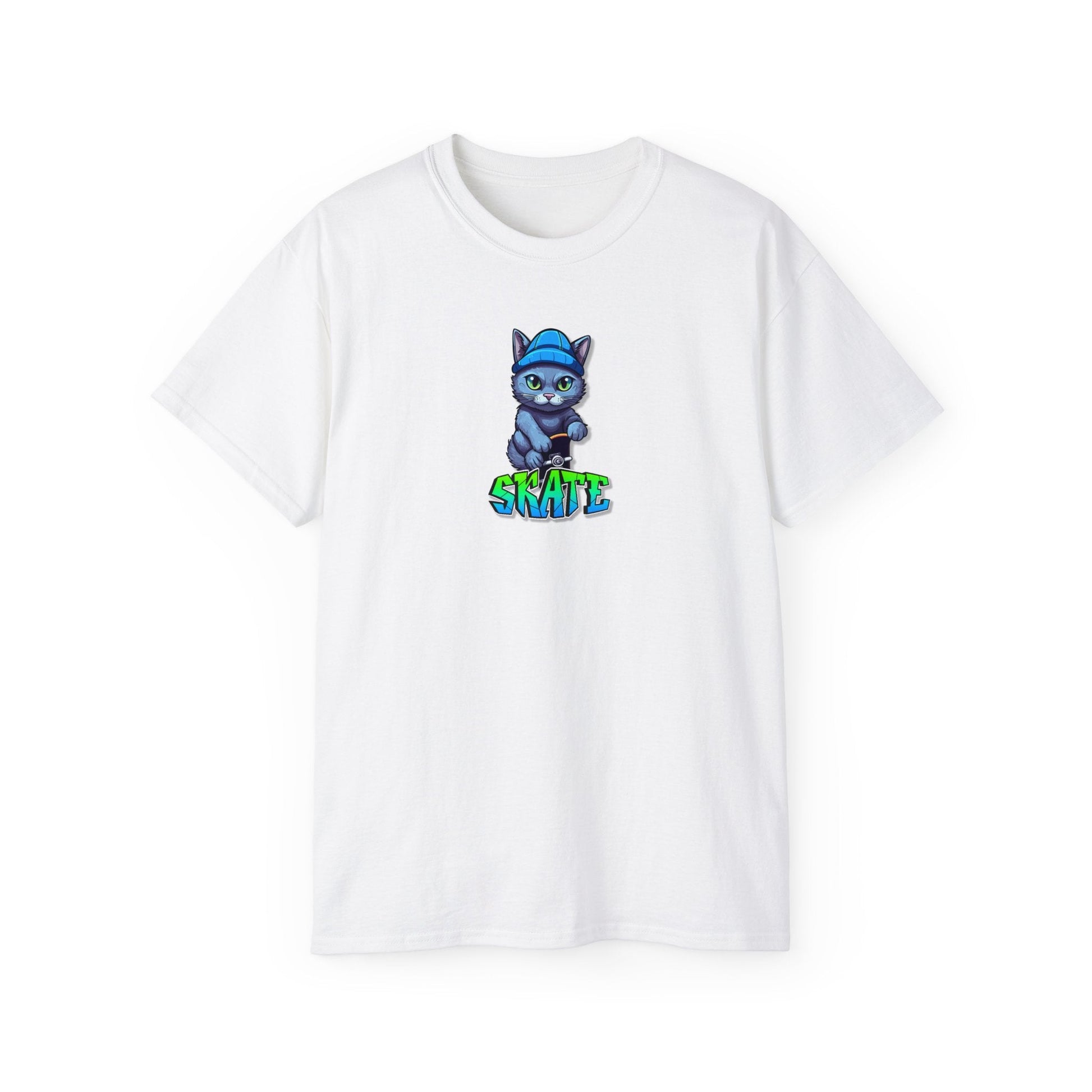 Skate Cat Unisex Ultra Cotton Tee - T - Shirt - Epileptic Al’s Shop