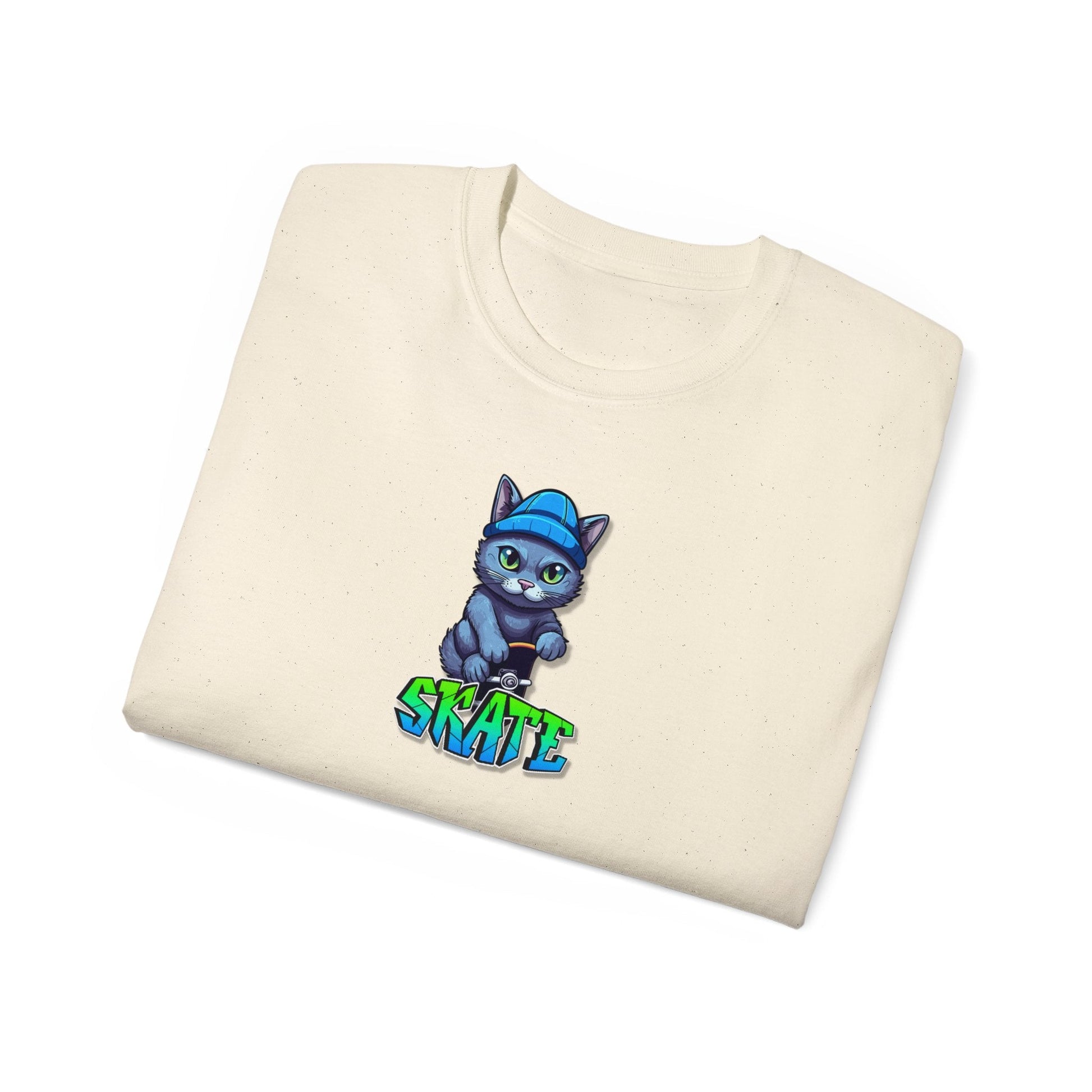 Skate Cat Unisex Ultra Cotton Tee - T - Shirt - Epileptic Al’s Shop