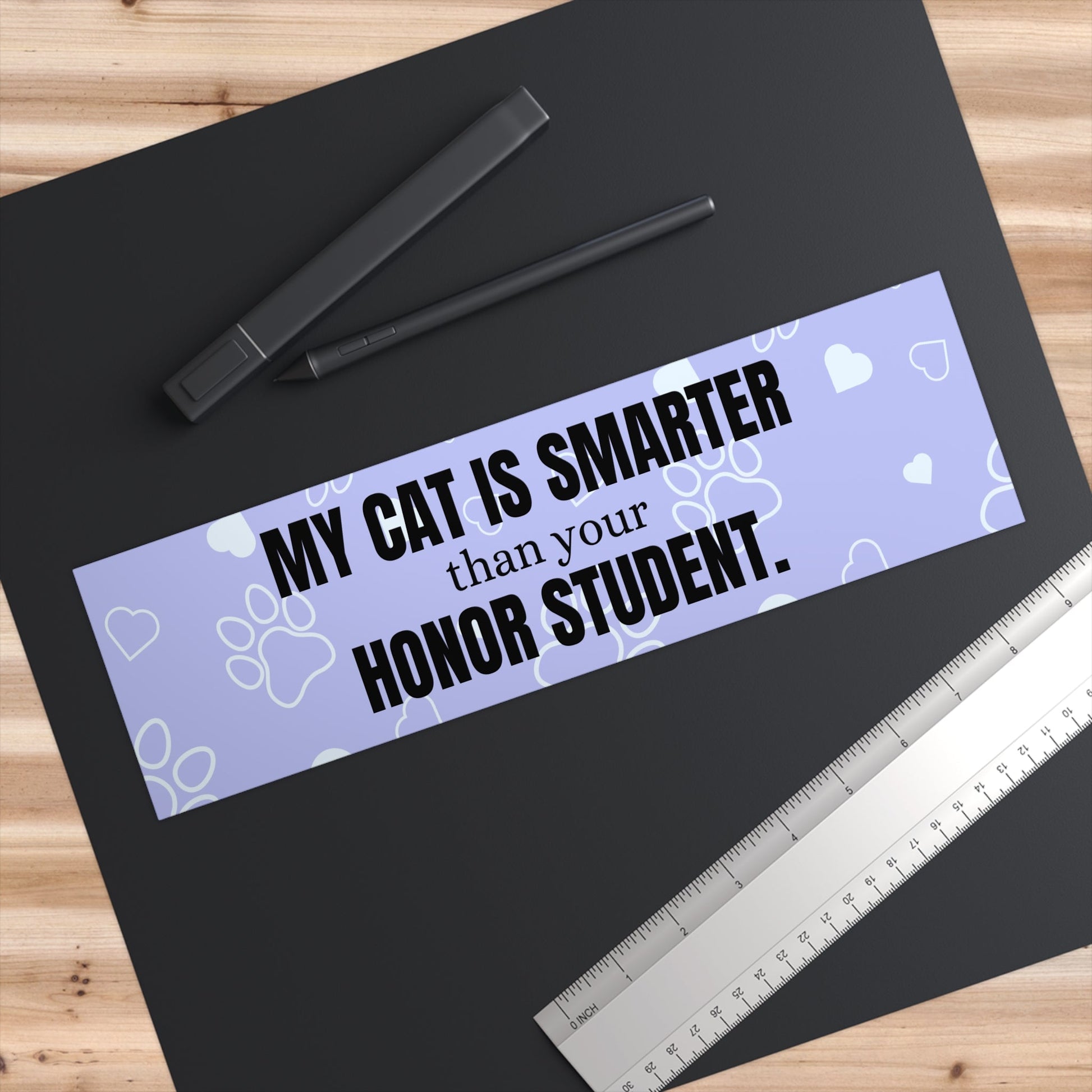 Smarter Cat Bumper Stickers - Paper products - Epileptic Al’s Shop