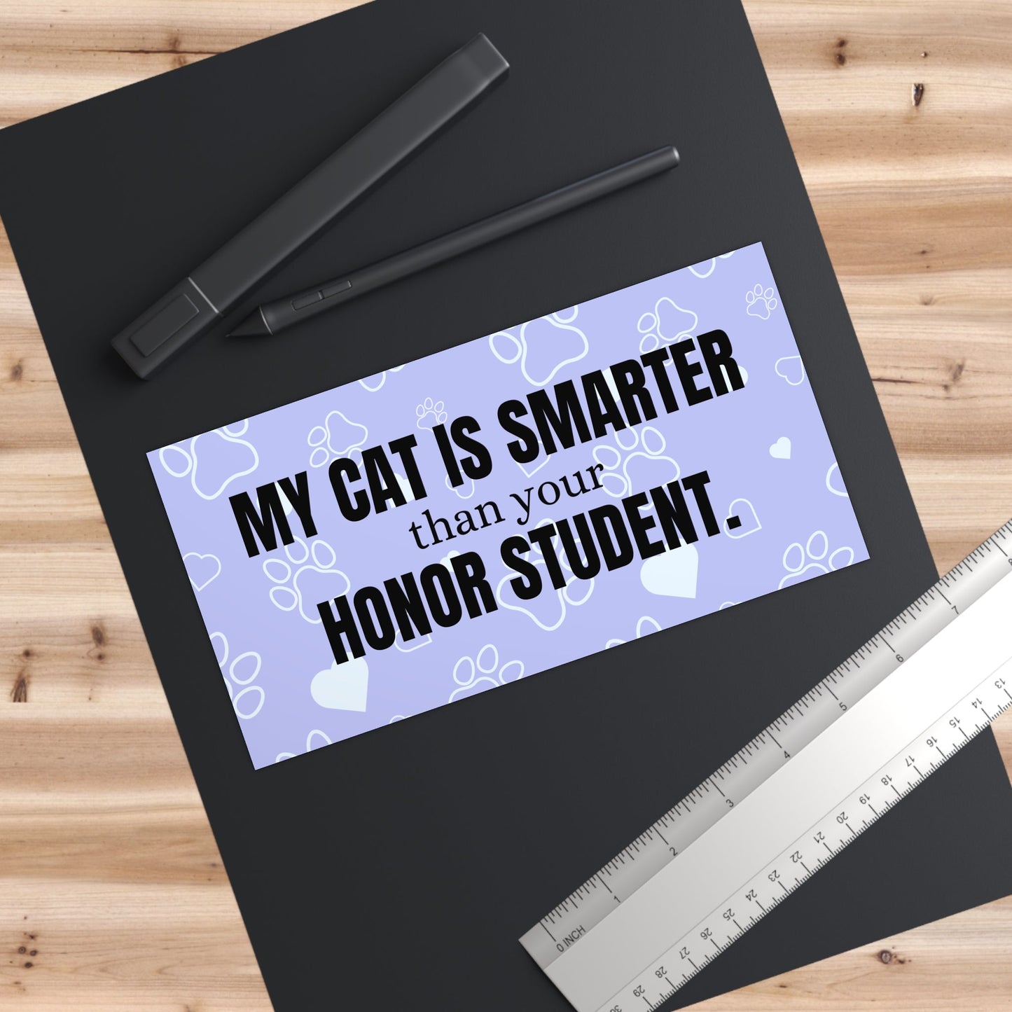 Smarter Cat Bumper Stickers - Paper products - Epileptic Al’s Shop