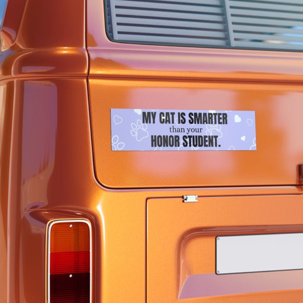 Smarter Cat Bumper Stickers - Paper products - Epileptic Al’s Shop