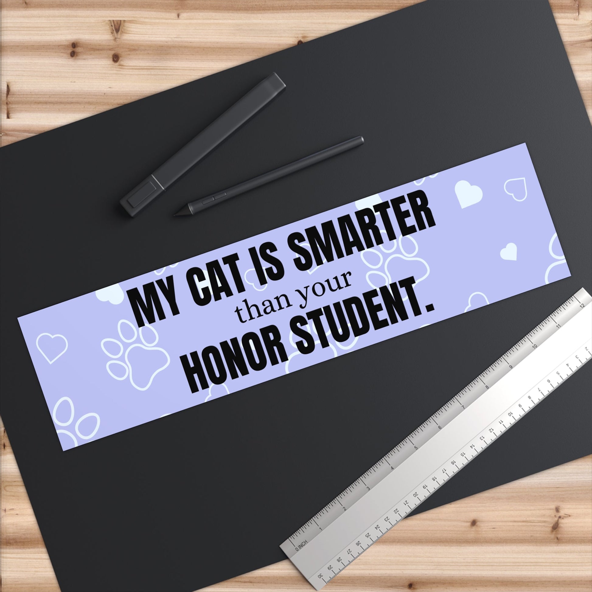 Smarter Cat Bumper Stickers - Paper products - Epileptic Al’s Shop