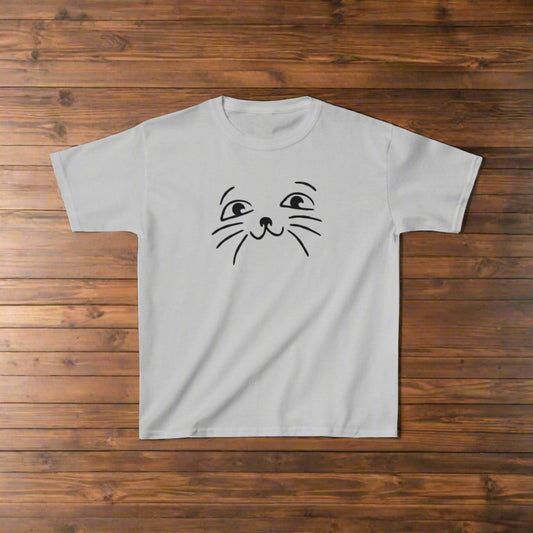 Smiley Cat Kids Heavy Cotton™ Tee - Kids clothes - Epileptic Al’s Shop