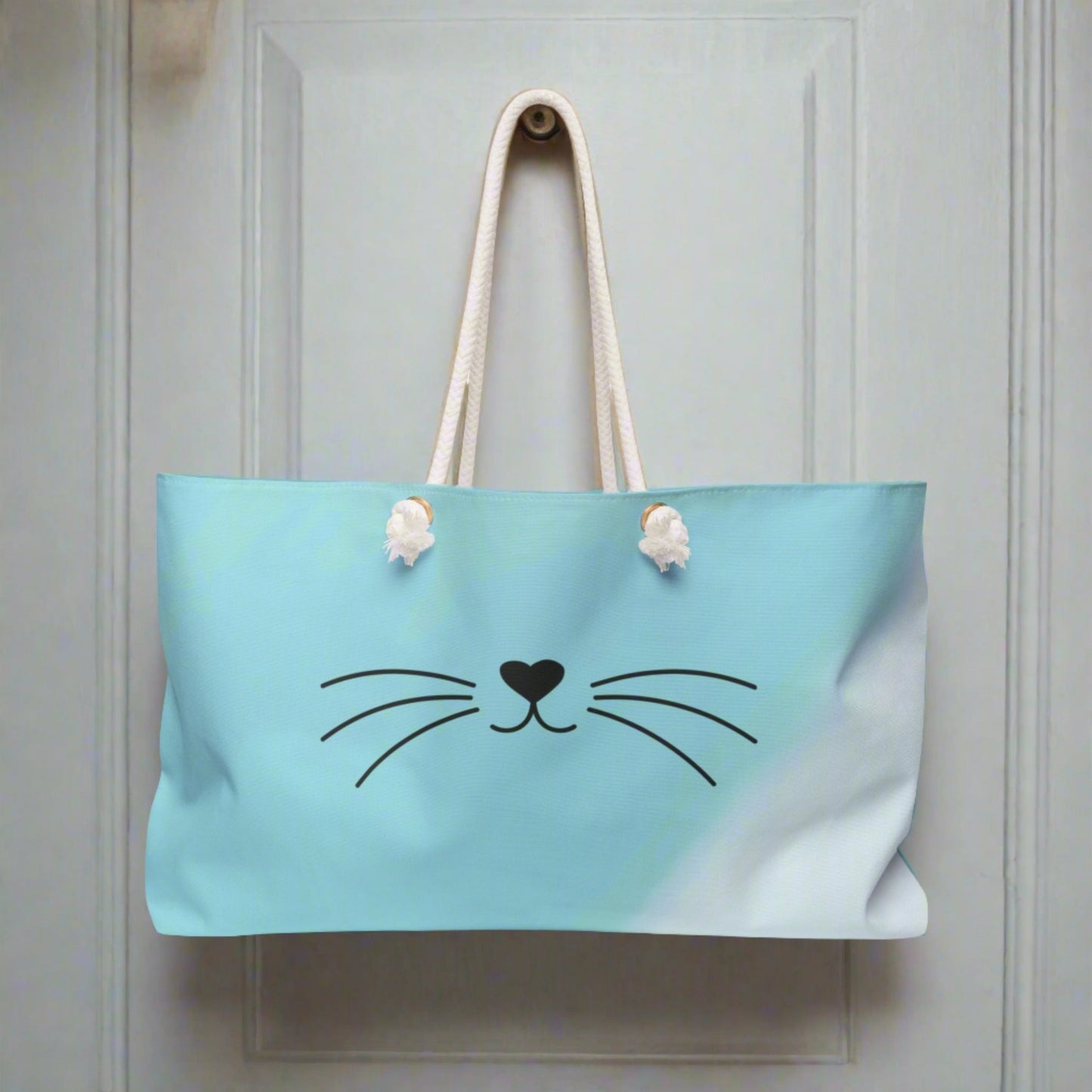 Smiley Cat Weekender Bag - Bags - Epileptic Al’s Shop