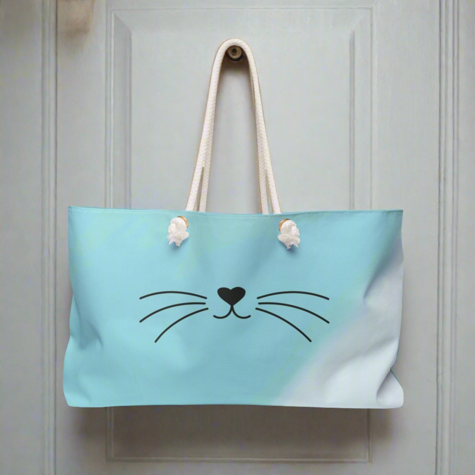 Smiley Cat Weekender Bag - Bags - Epileptic Al’s Shop