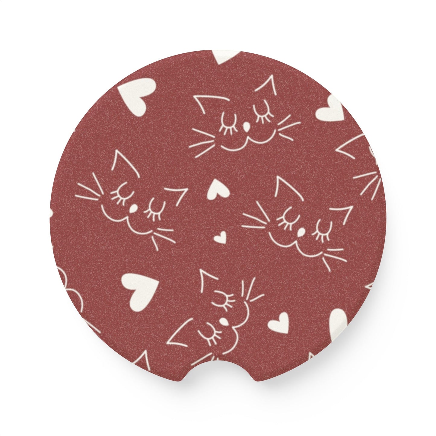 Smiling Kitties Soapstone Car Coaster - Home Decor - Epileptic Al’s Shop