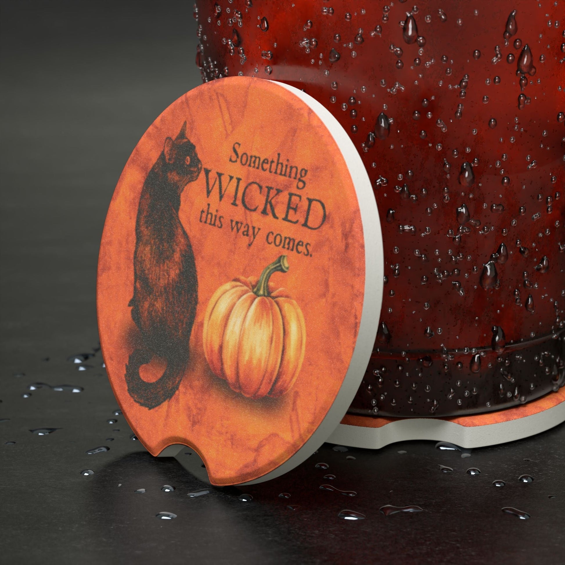 Something Wicked Soapstone Car Coaster - Home Decor - EpiAl's Shop