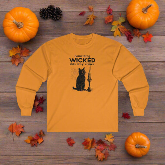 Something Wicked Unisex Ultra Cotton Long Sleeve Tee - Long - sleeve - Epileptic Al’s Shop