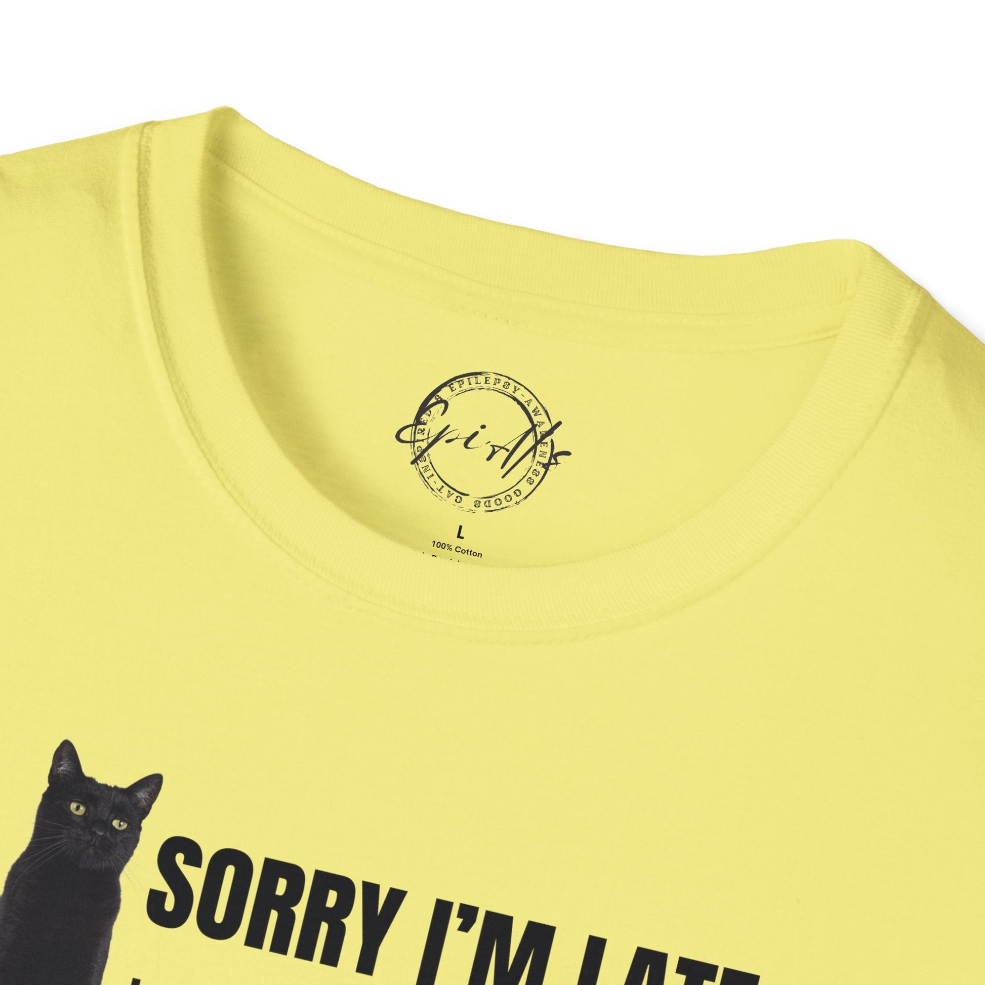 Sorry I'm Late Unisex Softstyle T - Shirt - T - Shirt - Epileptic Al’s Shop