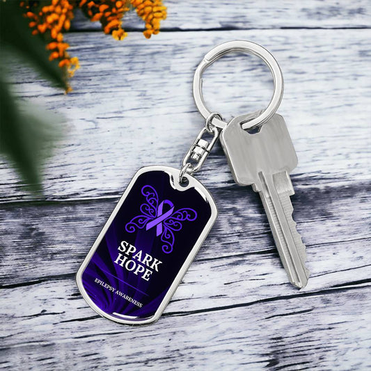 Spark Hope Keychain - Jewelry - Epileptic Al’s Shop