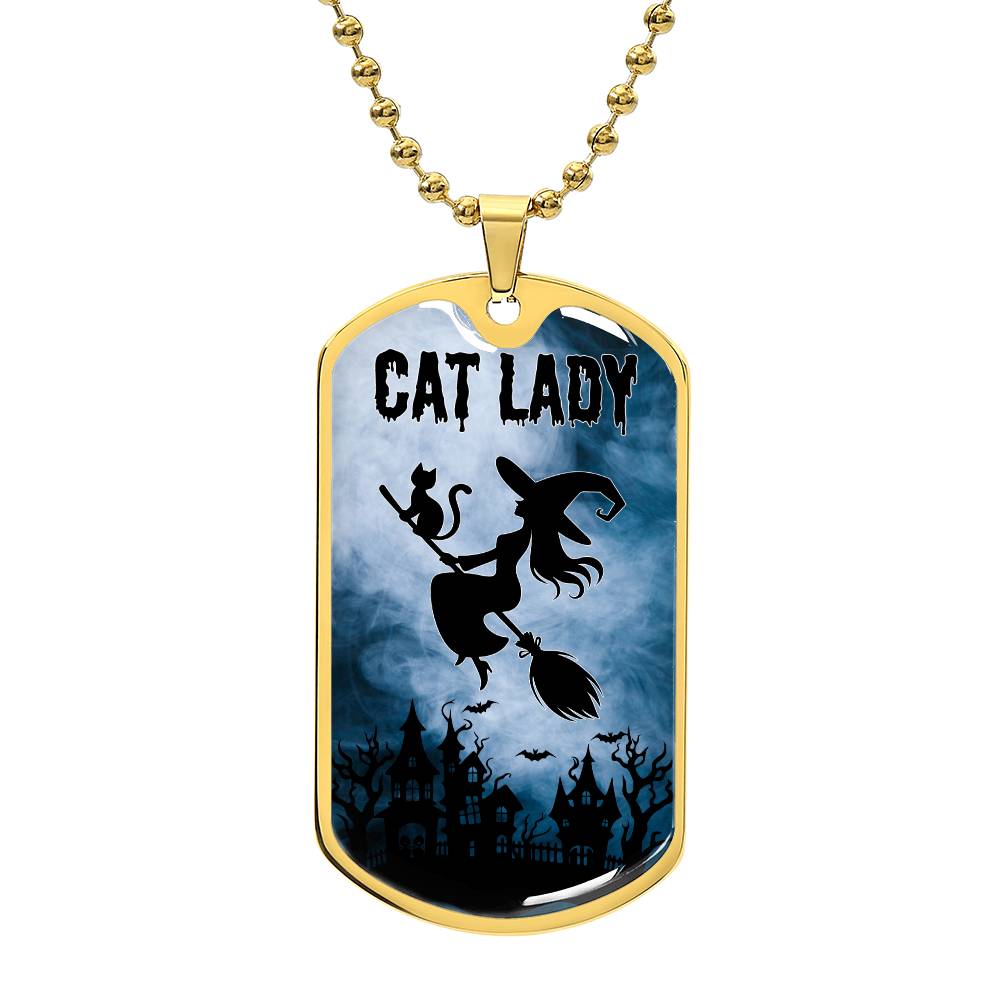 Spooky Cat Lady Necklace - Jewelry - EpiAl's Shop