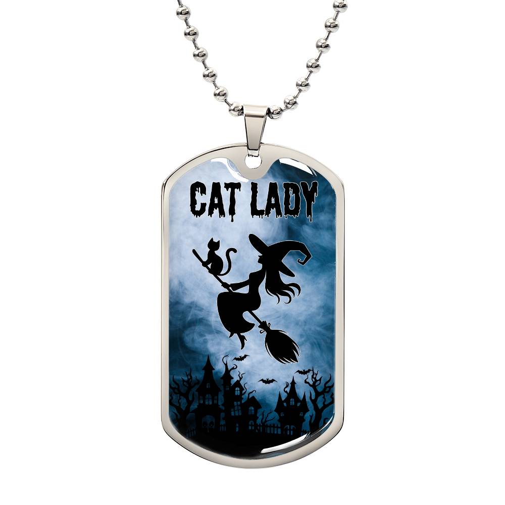 Spooky Cat Lady Necklace - Jewelry - EpiAl's Shop