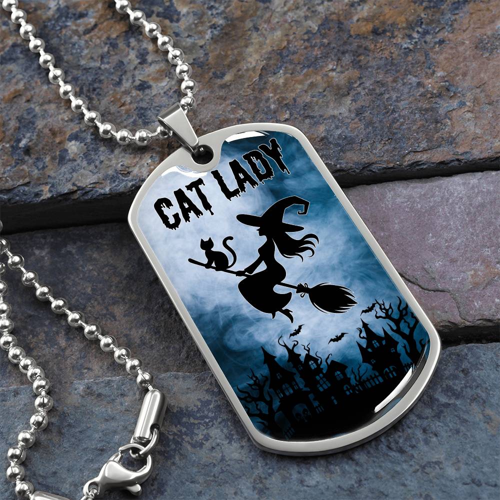 Spooky Cat Lady Necklace - Jewelry - EpiAl's Shop