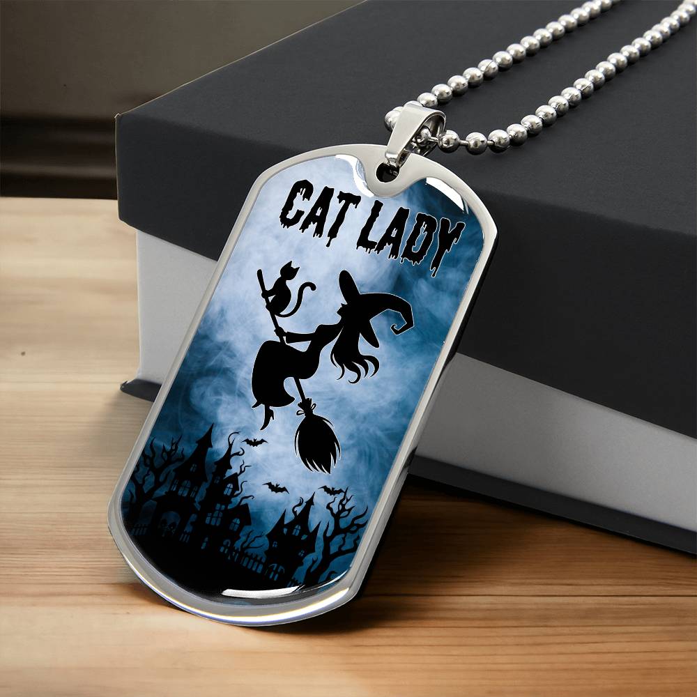 Spooky Cat Lady Necklace - Jewelry - EpiAl's Shop