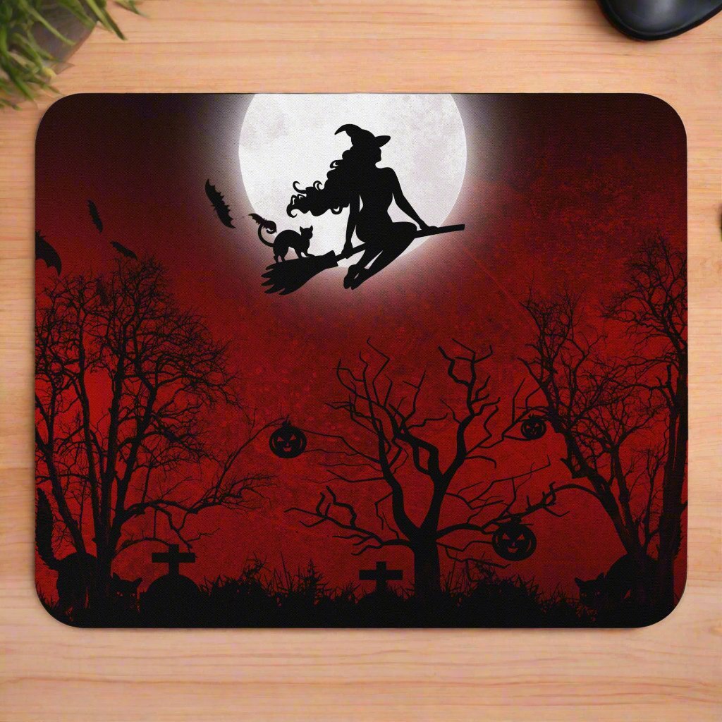 Spooky Red Night Mouse Pad - Office Accessories - EpiAl's Shop