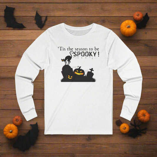 Spooky Season Unisex Jersey Long Sleeve Tee - Long - sleeve - Epileptic Al’s Shop
