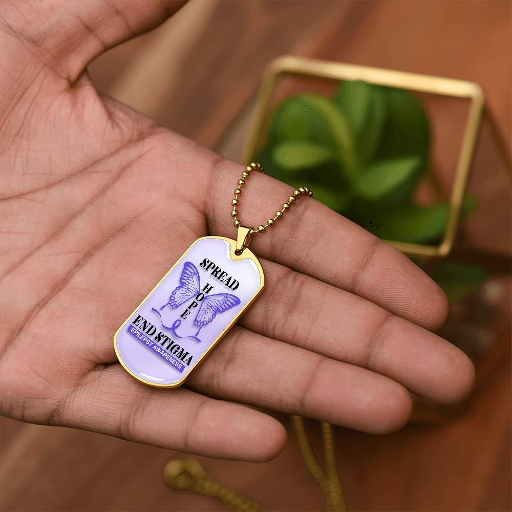 Spread Hope End Stigma Dog Tag Necklace - Jewelry - EpiAl's Shop