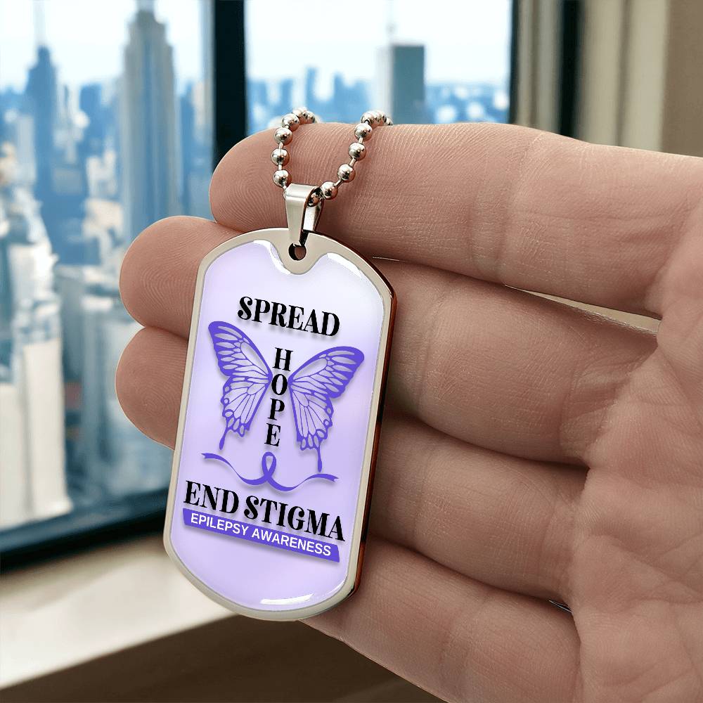 Spread Hope End Stigma Dog Tag Necklace - Jewelry - EpiAl's Shop