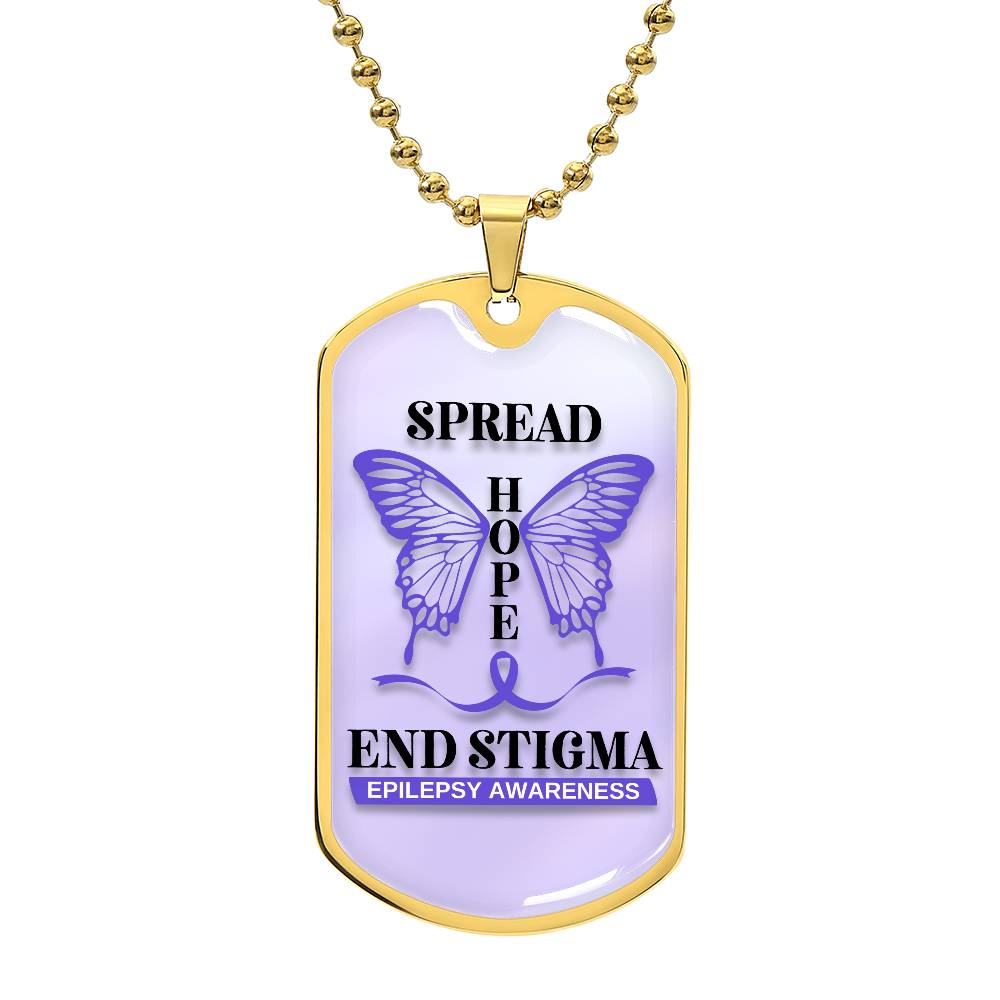 Spread Hope End Stigma Dog Tag Necklace - Jewelry - EpiAl's Shop