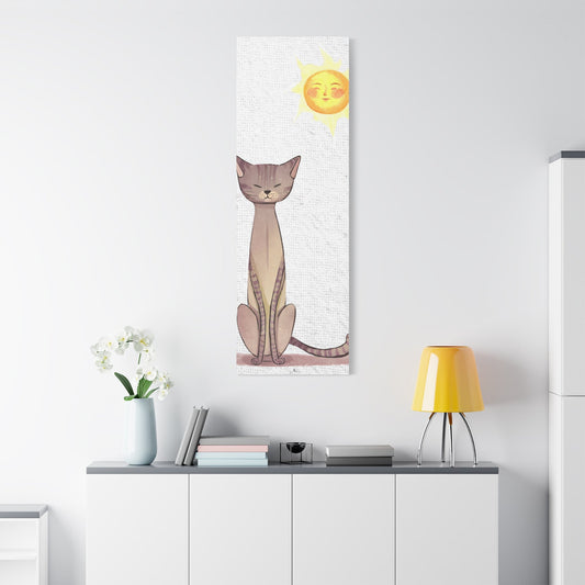 Sunny Cat Matte Canvas, Stretched, 1.25" - Canvas - Epileptic Al’s Shop