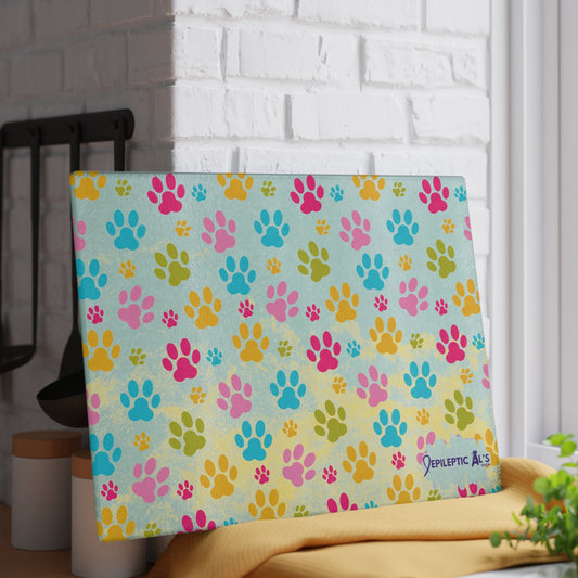 Sunny Paws Glass Cutting Board - Home Decor - Epileptic Al’s Shop