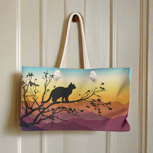 Sunset Kitty Weekender Bag - Bags - Epileptic Al’s Shop