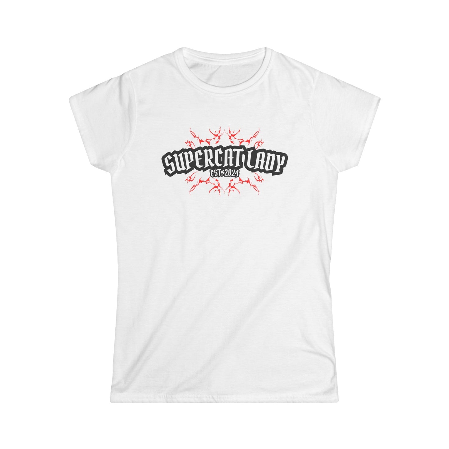 Supercat Lady Softstyle Tee - T - Shirt - Epileptic Al’s Shop