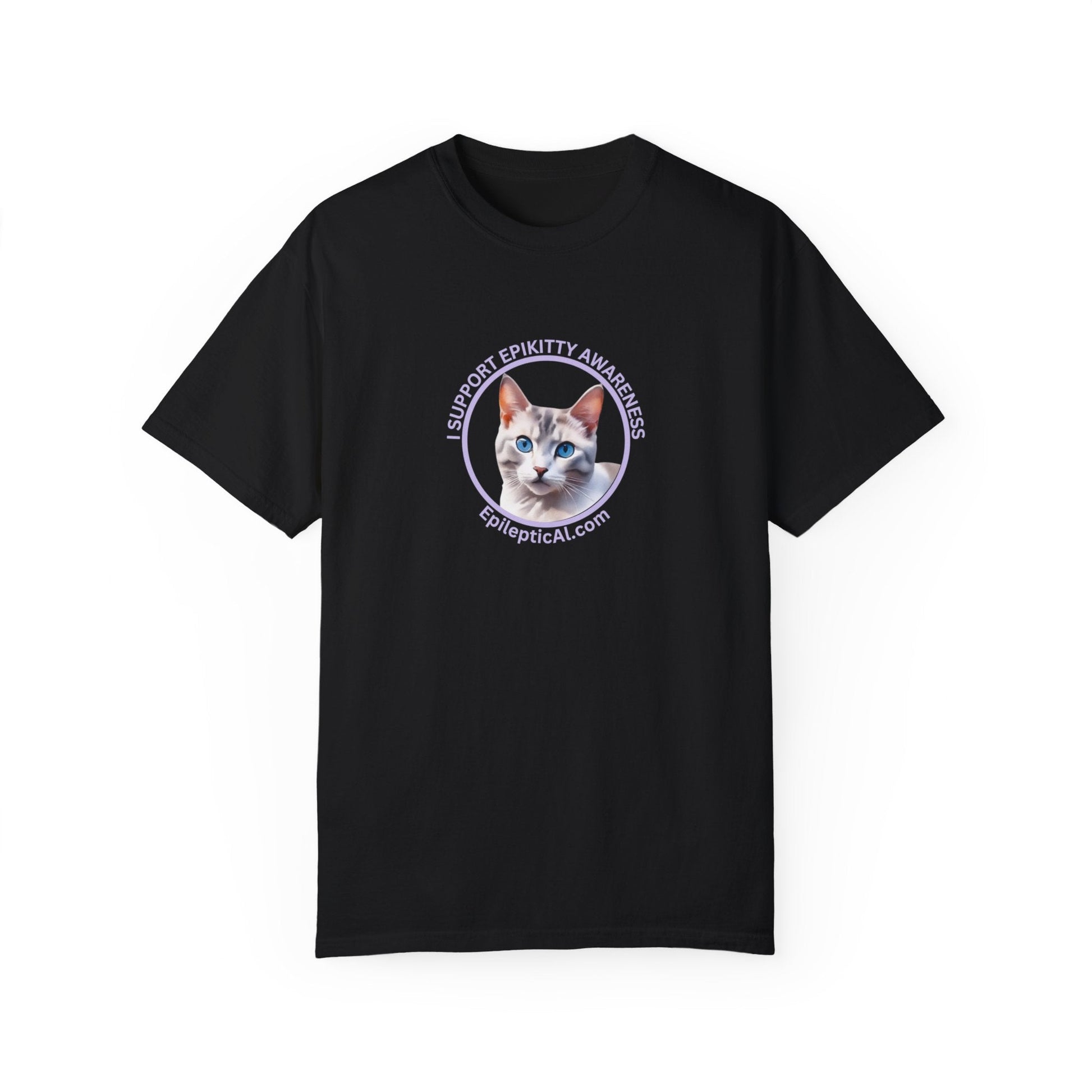 Support EpiKitty Awareness Unisex Garment - Dyed T - shirt - T - Shirt - Epileptic Al’s Shop