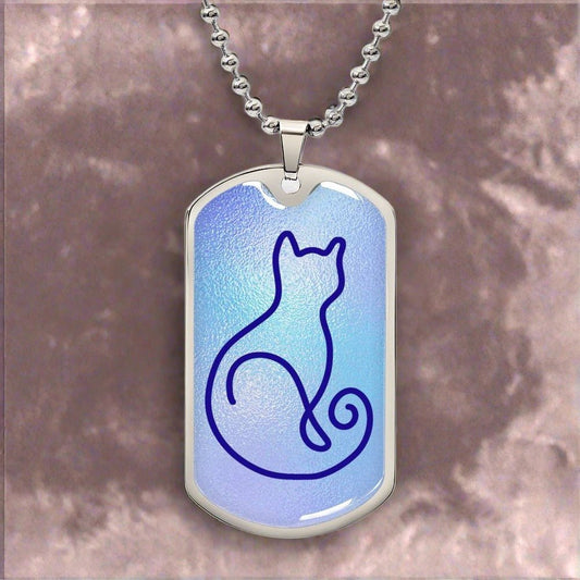 Swirl Kitty Necklace - Jewelry - Epileptic Al’s Shop