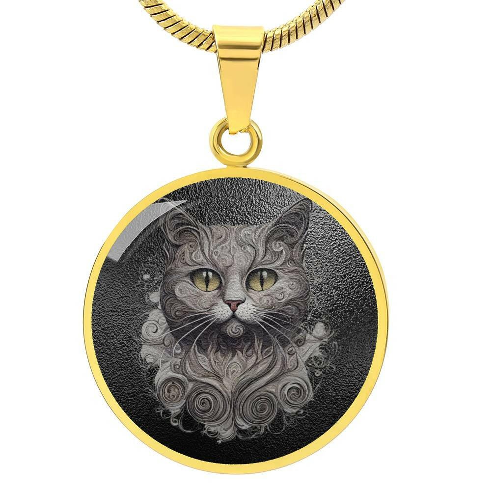 Swirly Kitty Necklace - Jewelry - Epileptic Al’s Shop