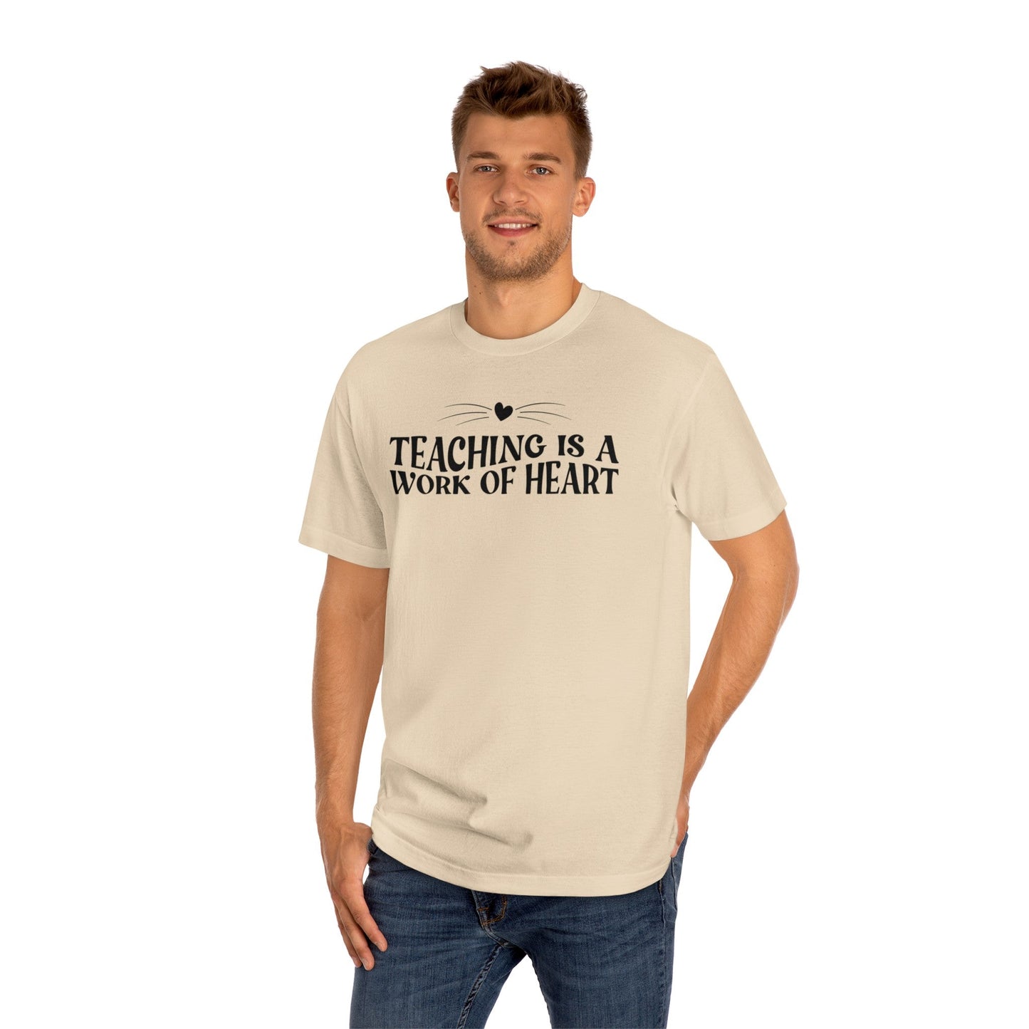 Teacher Heart Unisex Classic Tee - T - Shirt - Epileptic Al’s Shop