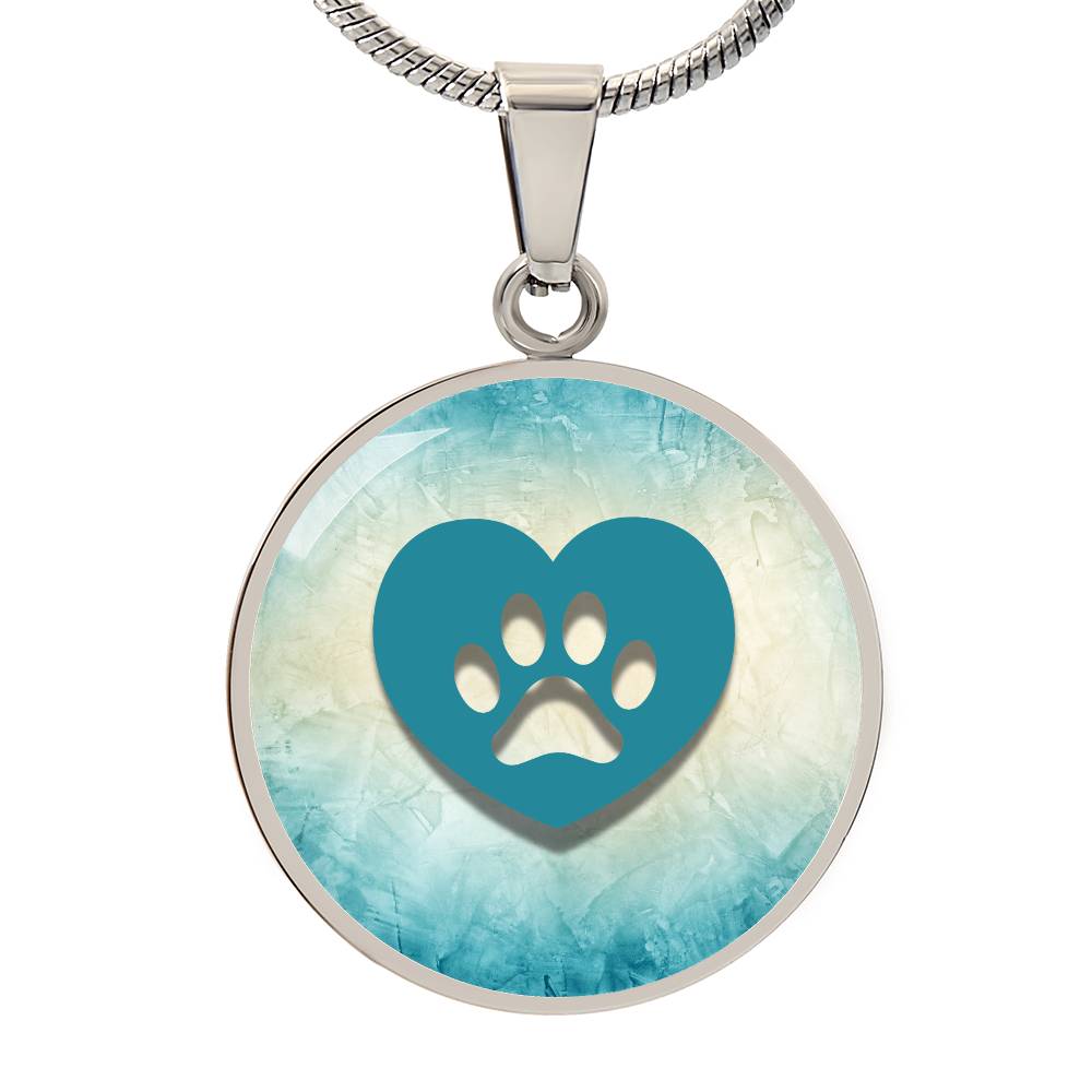 Teal Heart Necklace - Jewelry - Epileptic Al’s Shop