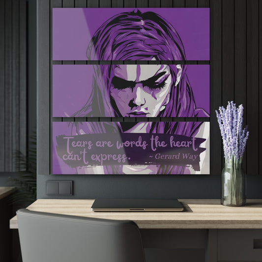 Tears Acrylic Prints (Triptych) - Home Decor - Epileptic Al’s Shop