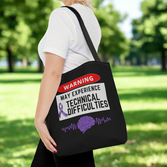 Technical Difficulties Tote Bag - Bags - Epileptic Al’s Shop