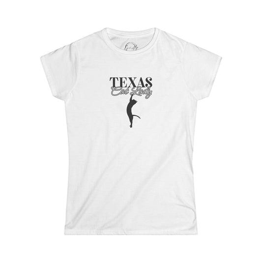 Texas Cat Lady Softstyle Tee - T - Shirt - EpiAl's Shop