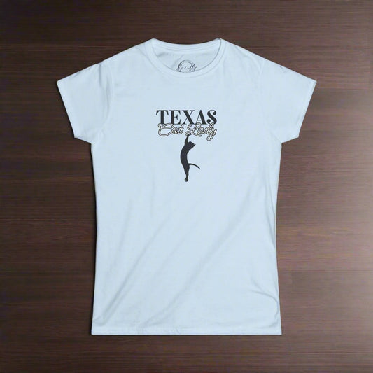 Texas Cat Lady Softstyle Tee - T - Shirt - EpiAl's Shop