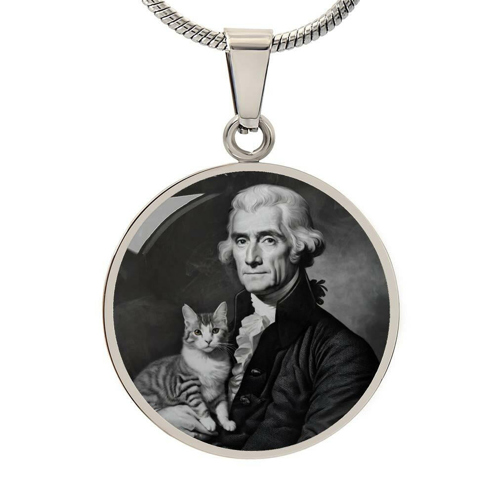 Thomas Jefferson's Cat Necklace - Jewelry - Epileptic Al’s Shop