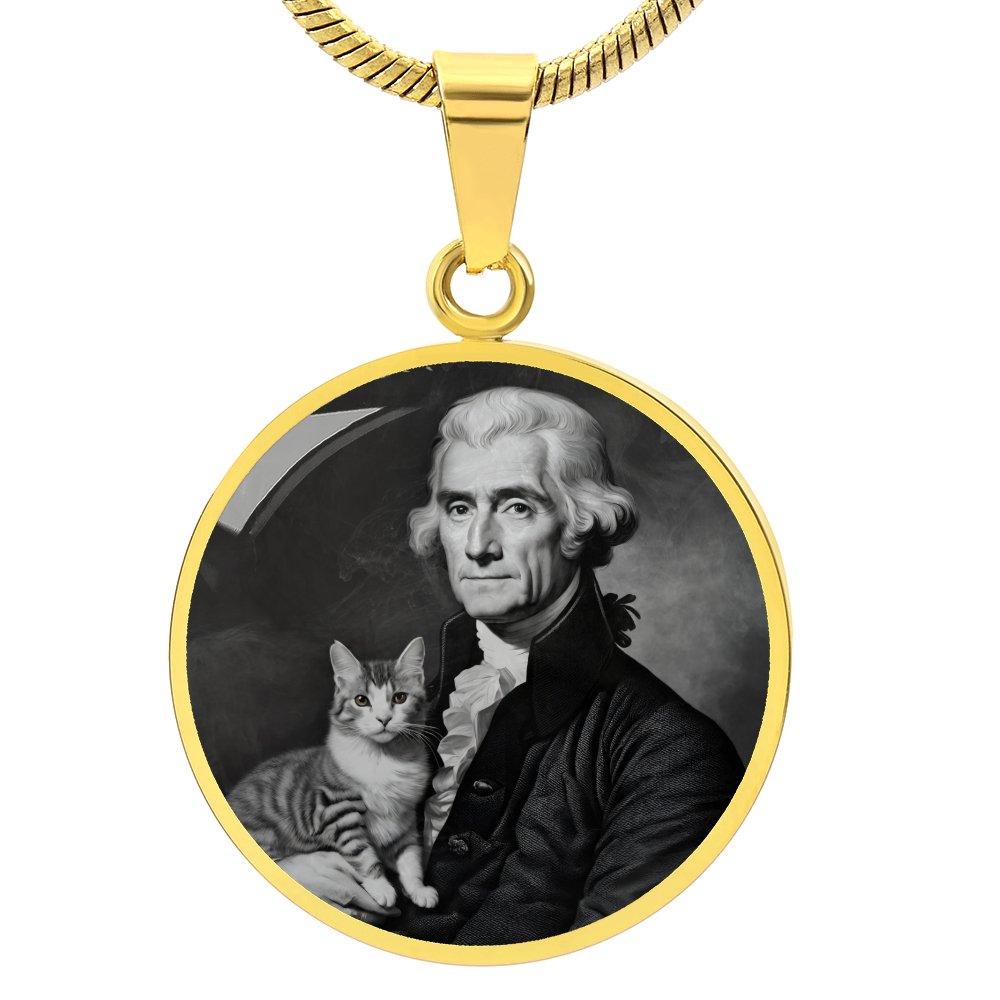 Thomas Jefferson's Cat Necklace - Jewelry - Epileptic Al’s Shop