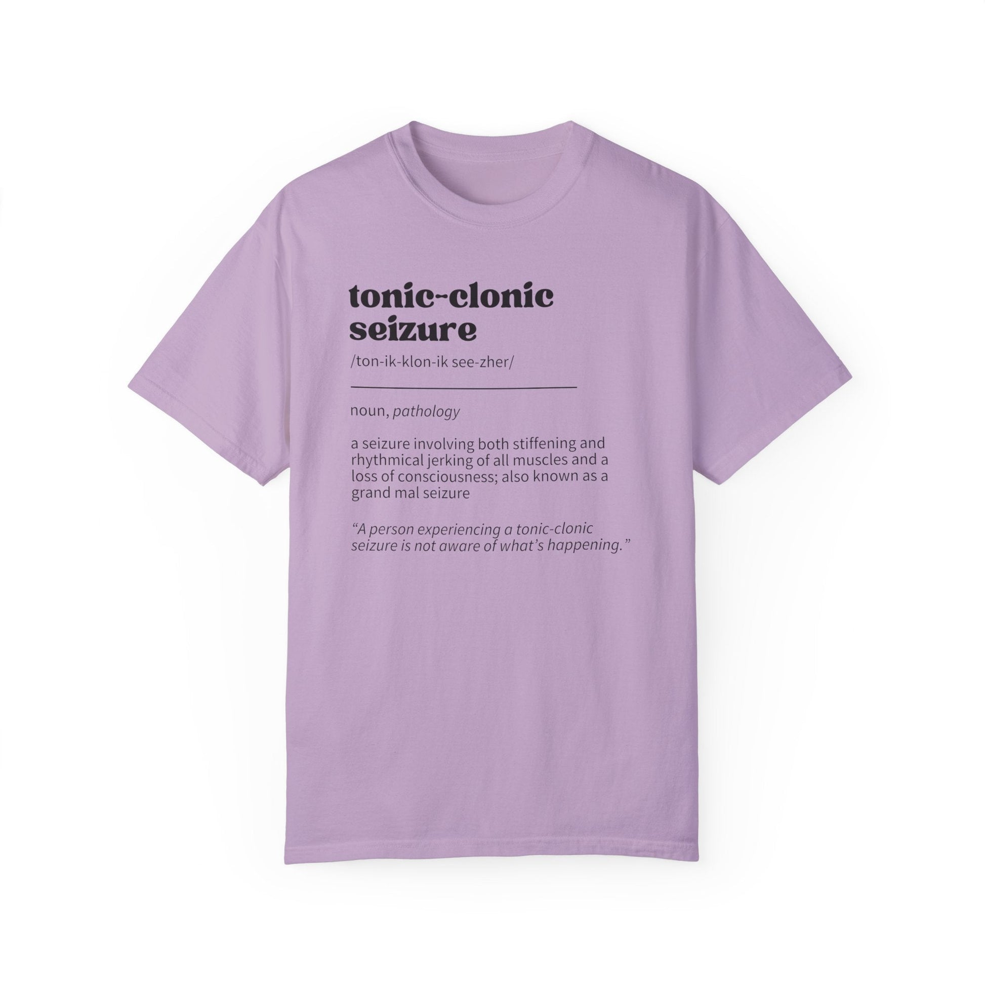 Tonic - Clonic Seizure Definition Unisex Garment - Dyed T - shirt - T - Shirt - Epileptic Al’s Shop